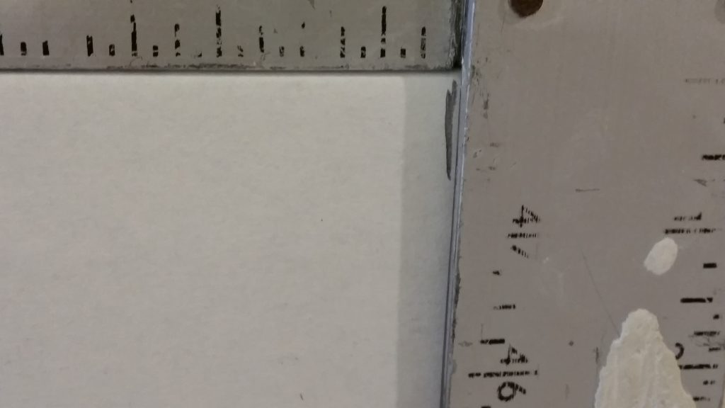 Drywall Measuring — T-Square on Mark